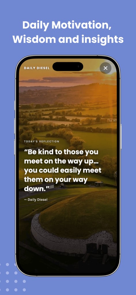 Daily Diesel daily spark of inspiration with motivational quote